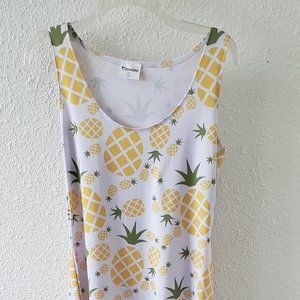 Cow Cow Pineapple Dress Size Large